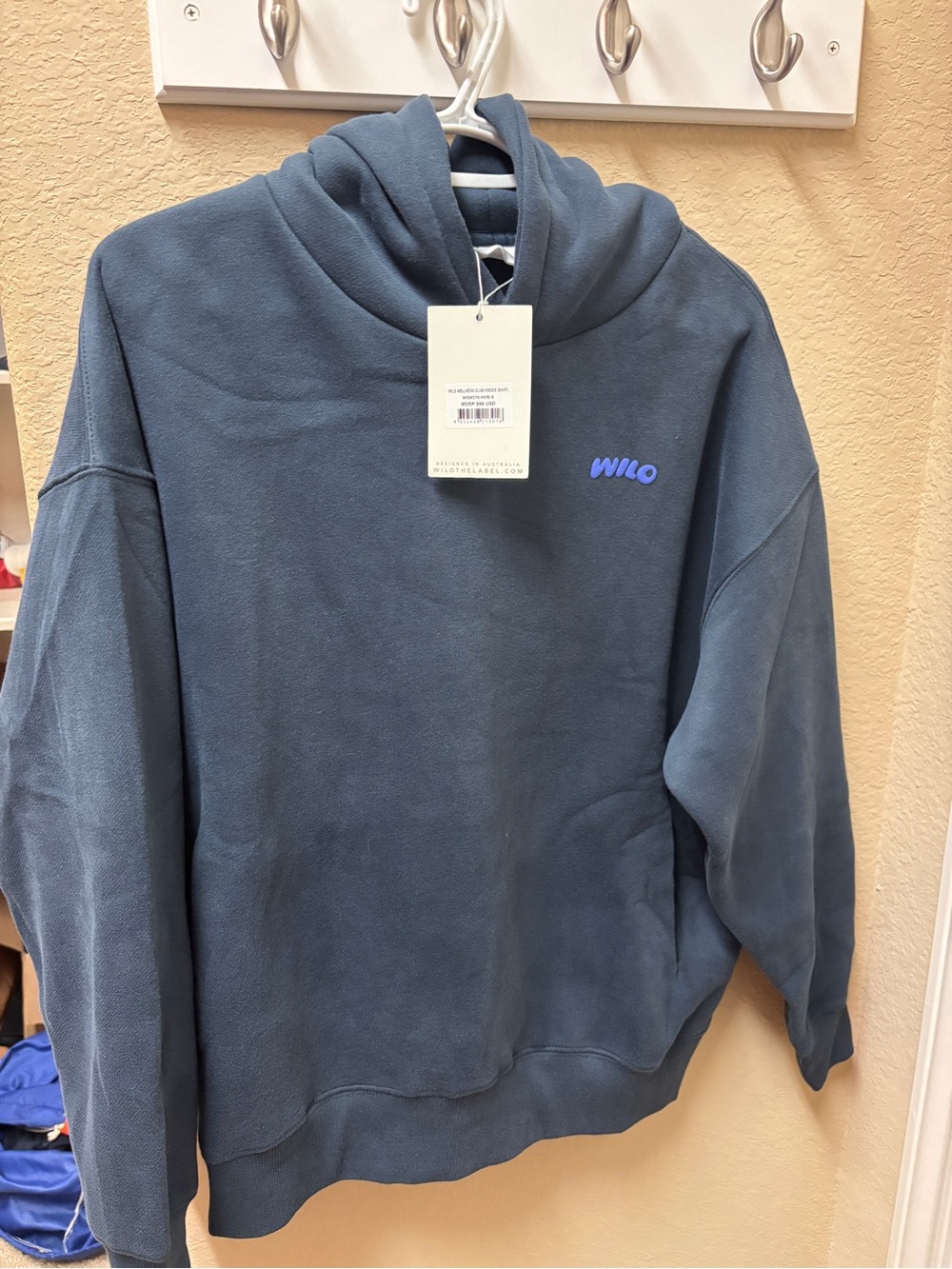 NWT WILO Wellness Club Blue Hoodie